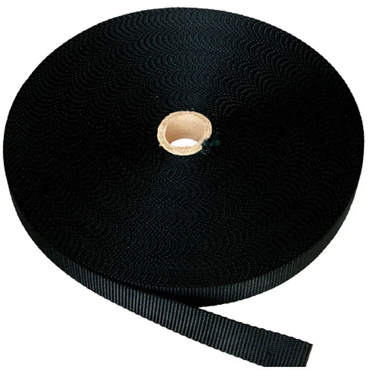 1 Inch Flat Mil Spec Nylon Webbing Black