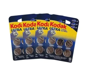 10 Pack Kodak CR2016/25/32 Multipack 60 - BULK  Ultra Lithium 3V Button Batteries