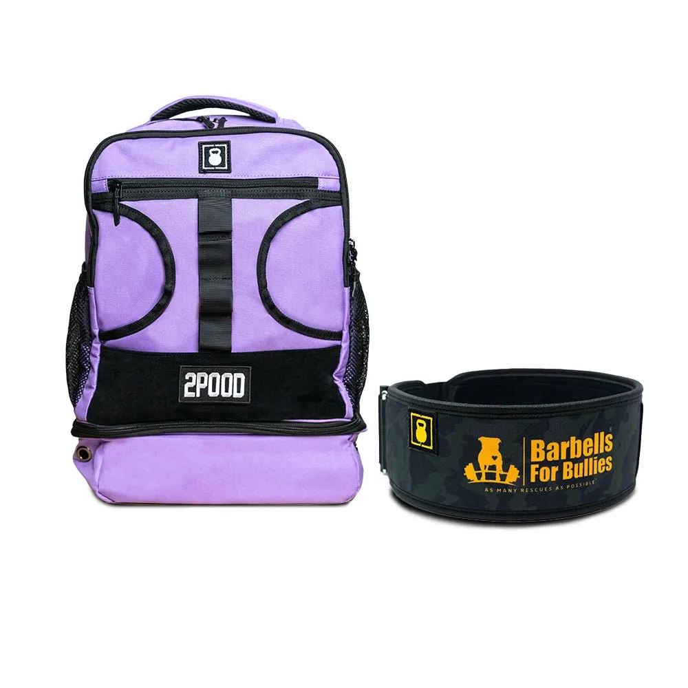 4" Barbells for Bullies Belt & Backpack 3.0 Bundle