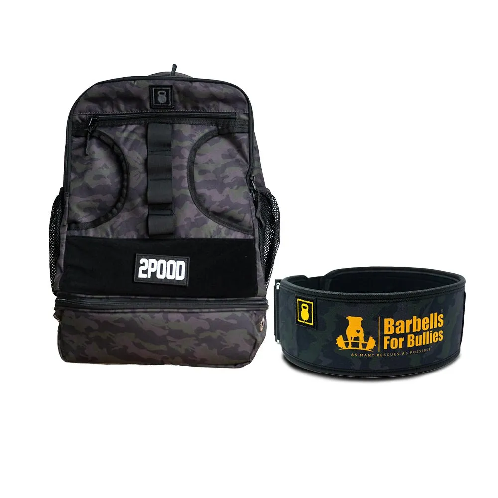 4" Barbells for Bullies Belt & Backpack 3.0 Bundle