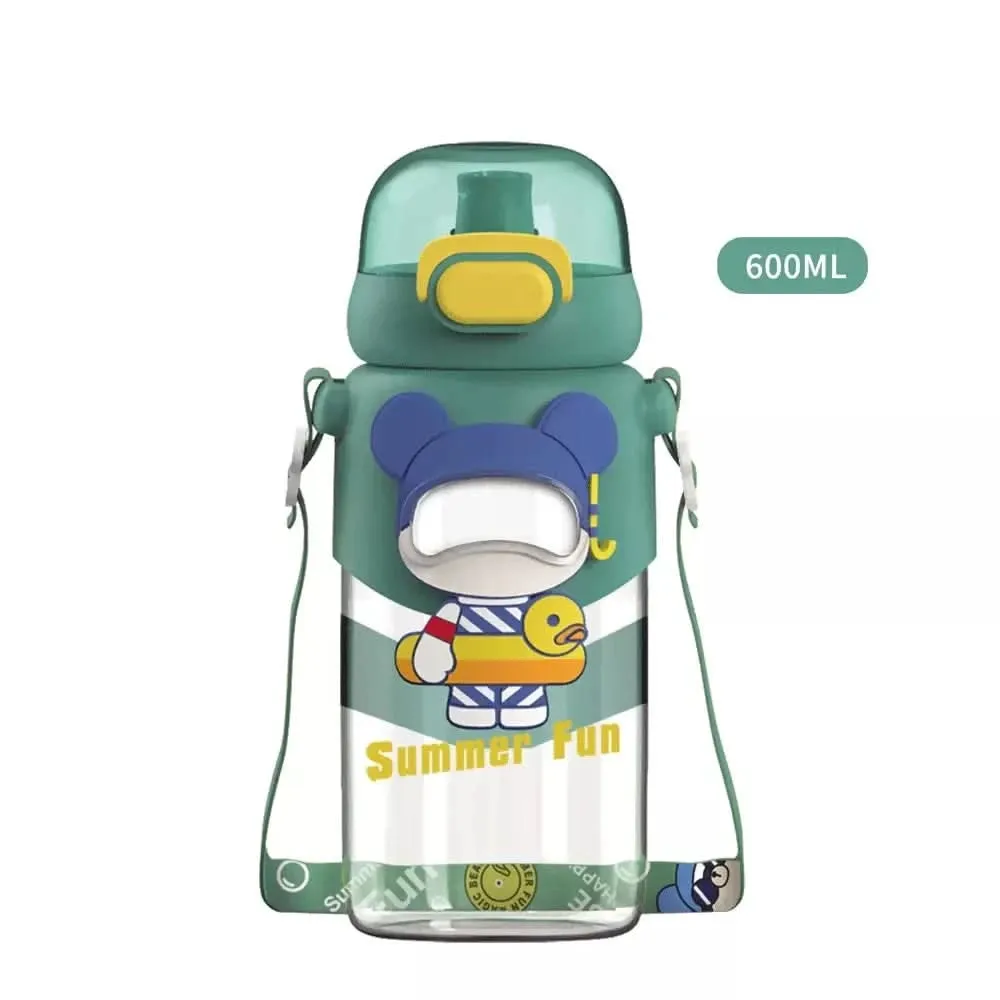 A Children's Outdoor Sipper Water Bottle (600ml,Multi Colours)