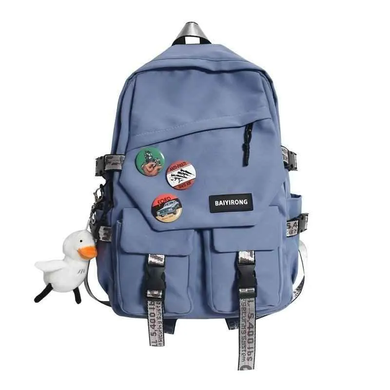 ACB539 Cool Backpack For Women's and Men's -  Diagonal Zipper Badge