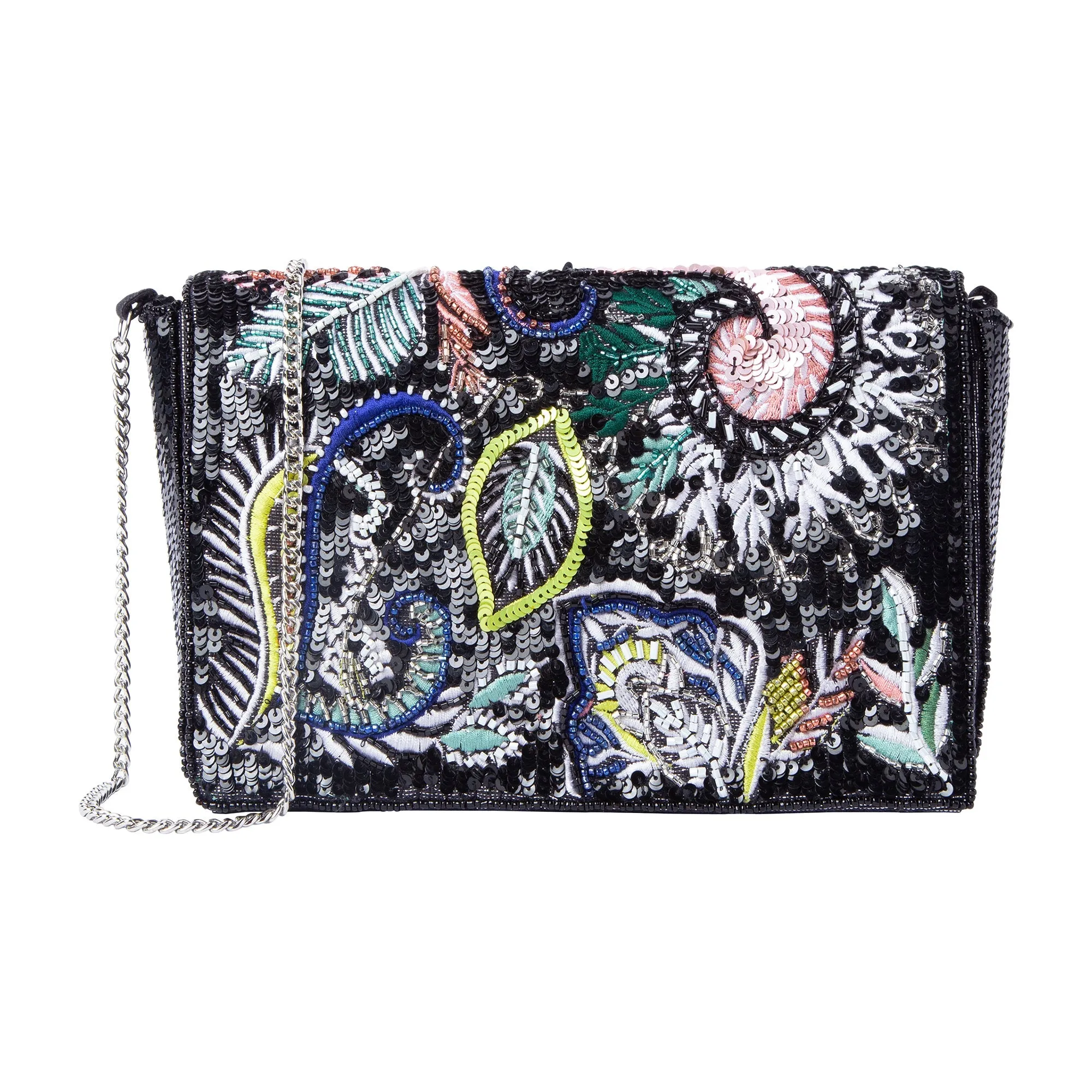 Accessorize London Women's Paisley Foldover Clutch