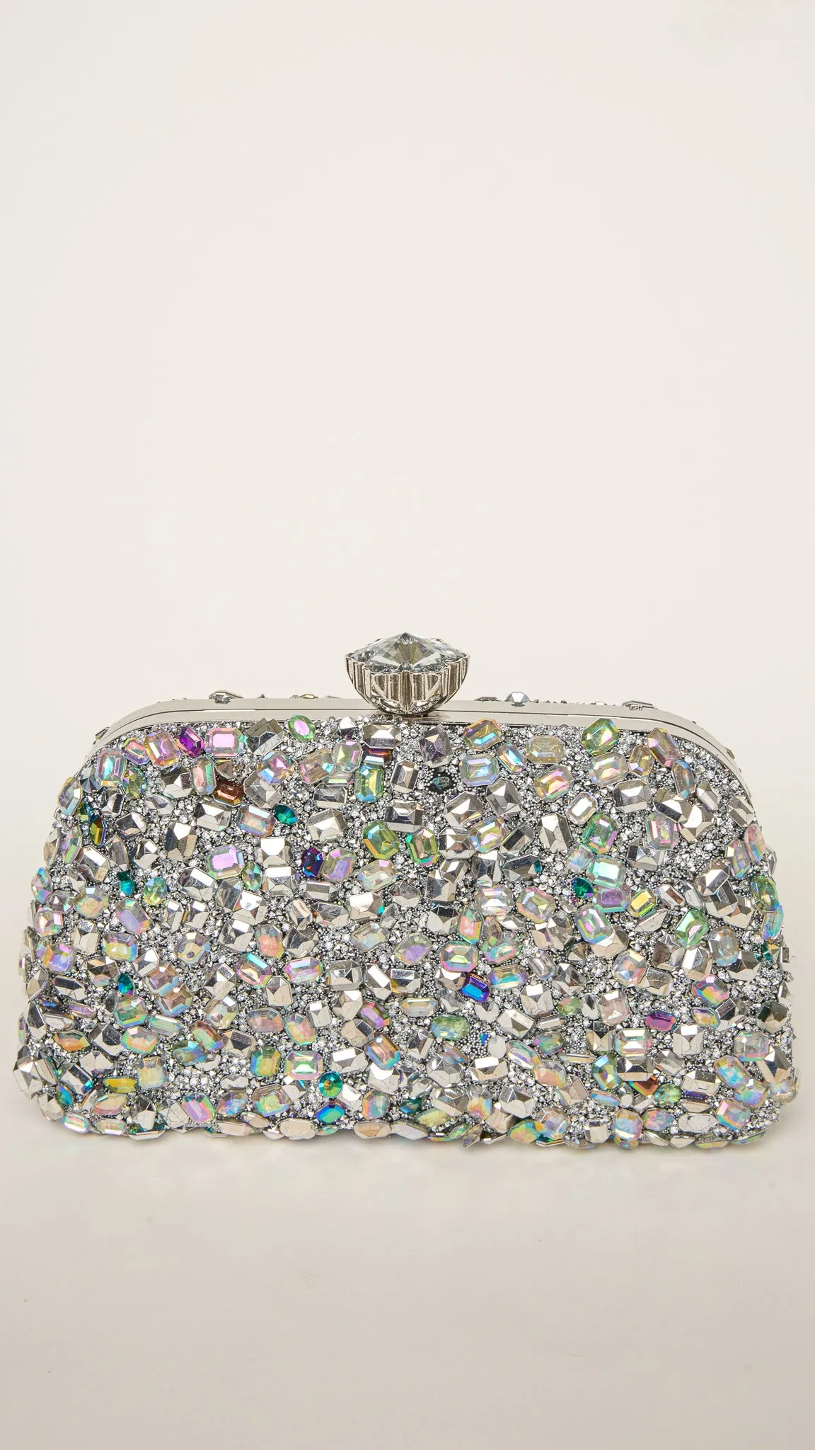 Alon Mini Clutch in Silver