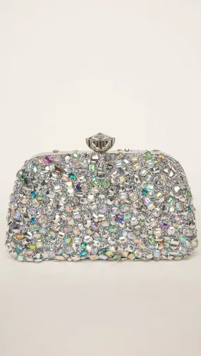 Alon Mini Clutch in Silver