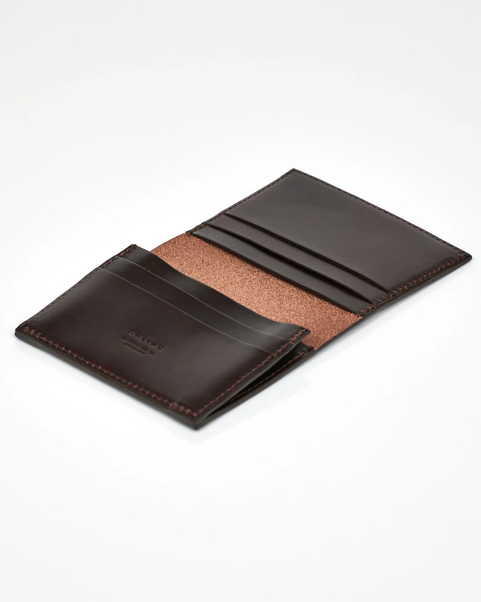 Awling Folding Card Case with Gusset Walnut