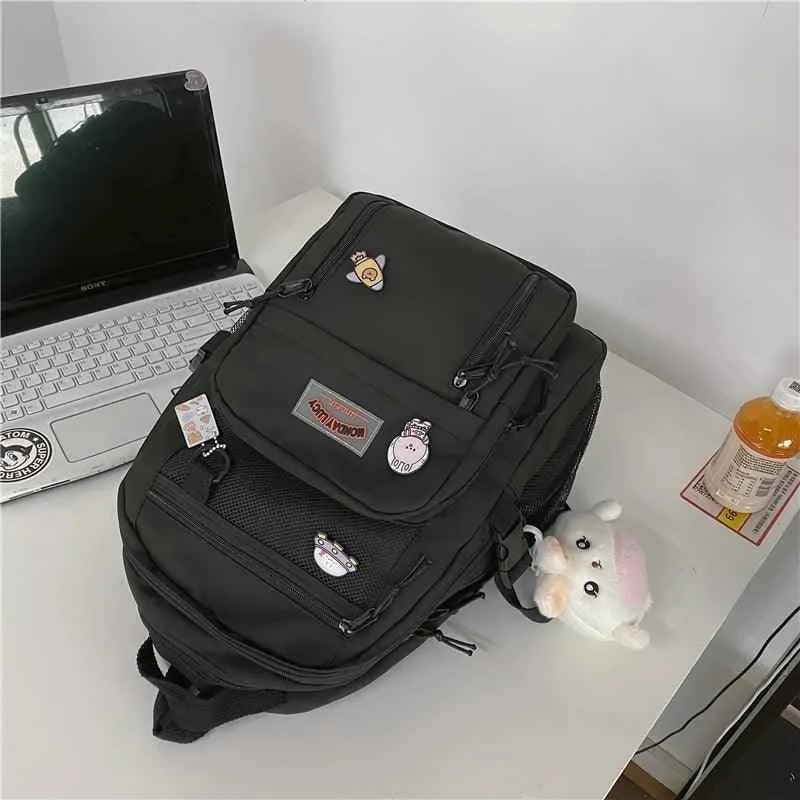 B2489 Cool Backpack - Waterproof College Pure Bookbag