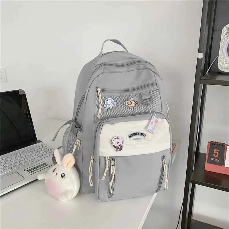 B2489 Cool Backpack - Waterproof College Pure Bookbag