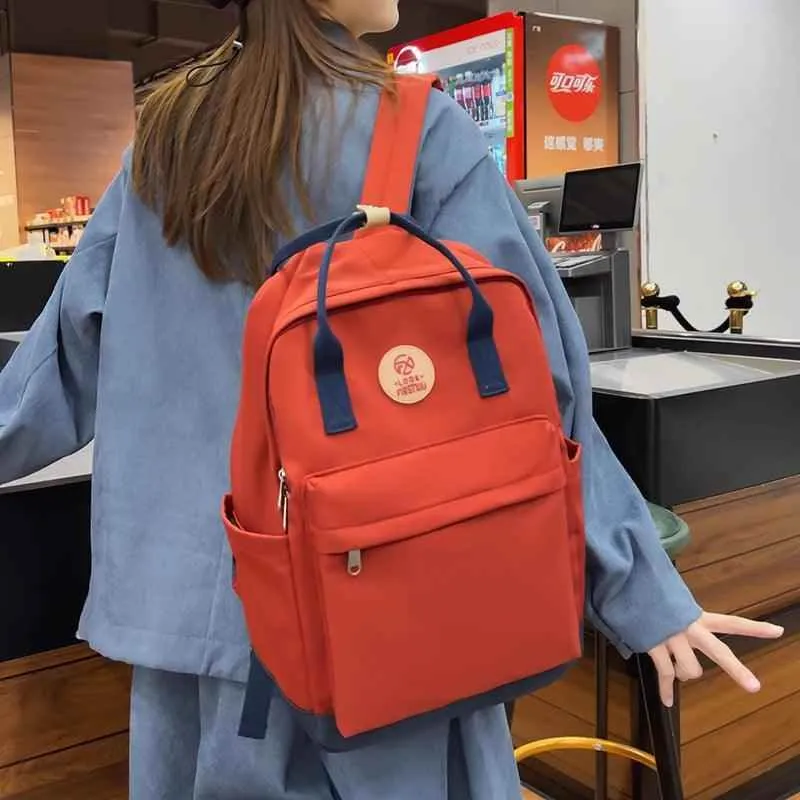 B2980 Cool Backpack - Fashion Double Handle Student School Bag