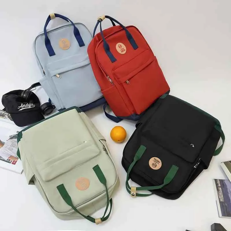 B2980 Cool Backpack - Fashion Double Handle Student School Bag