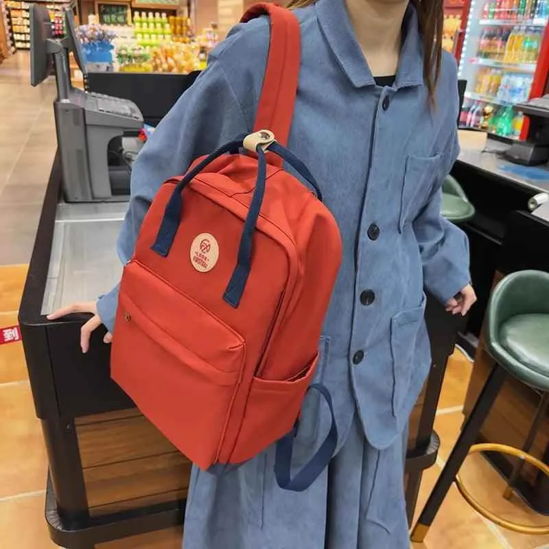 B2980 Cool Backpack - Fashion Double Handle Student School Bag