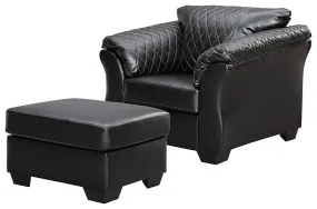 Betrillo Chair & Ottoman Set