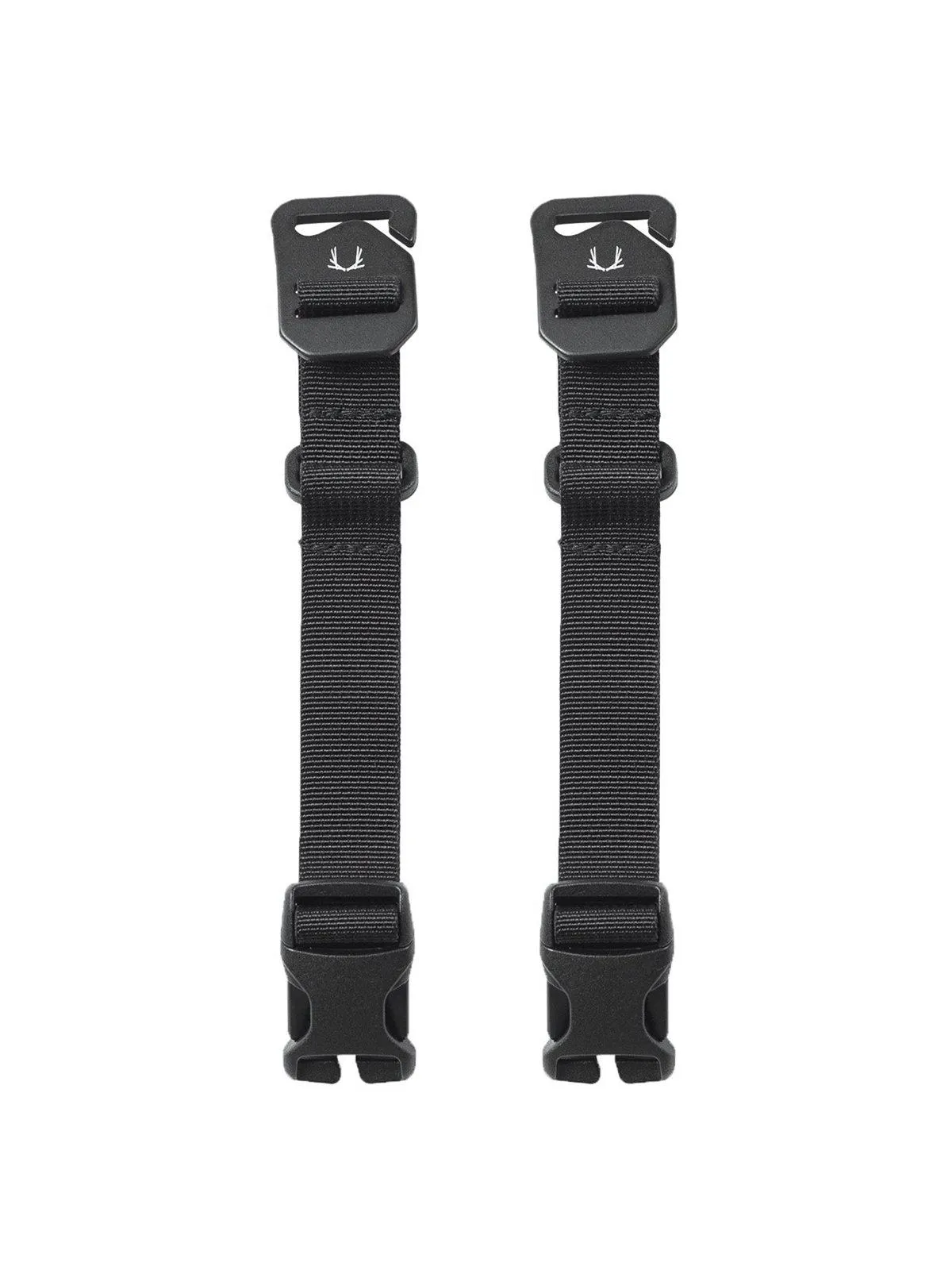 Black Ember Short Compression Straps Jet Black (Set of Two)