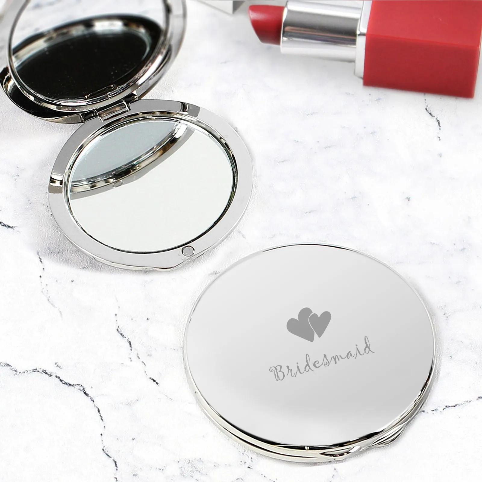 Bridesmaid Round Compact Mirror