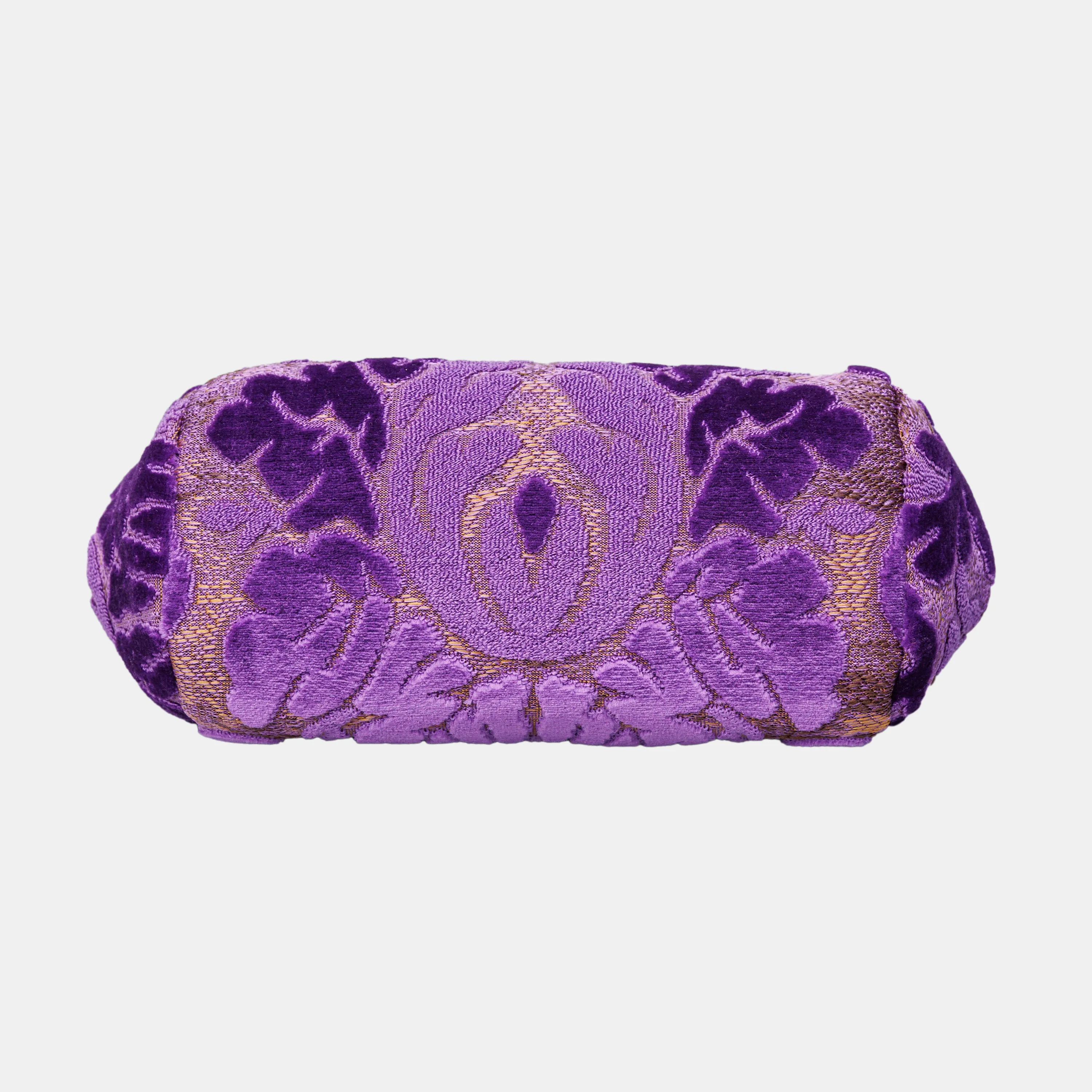 Burnout Velvet Purple Evening Bag Clutch