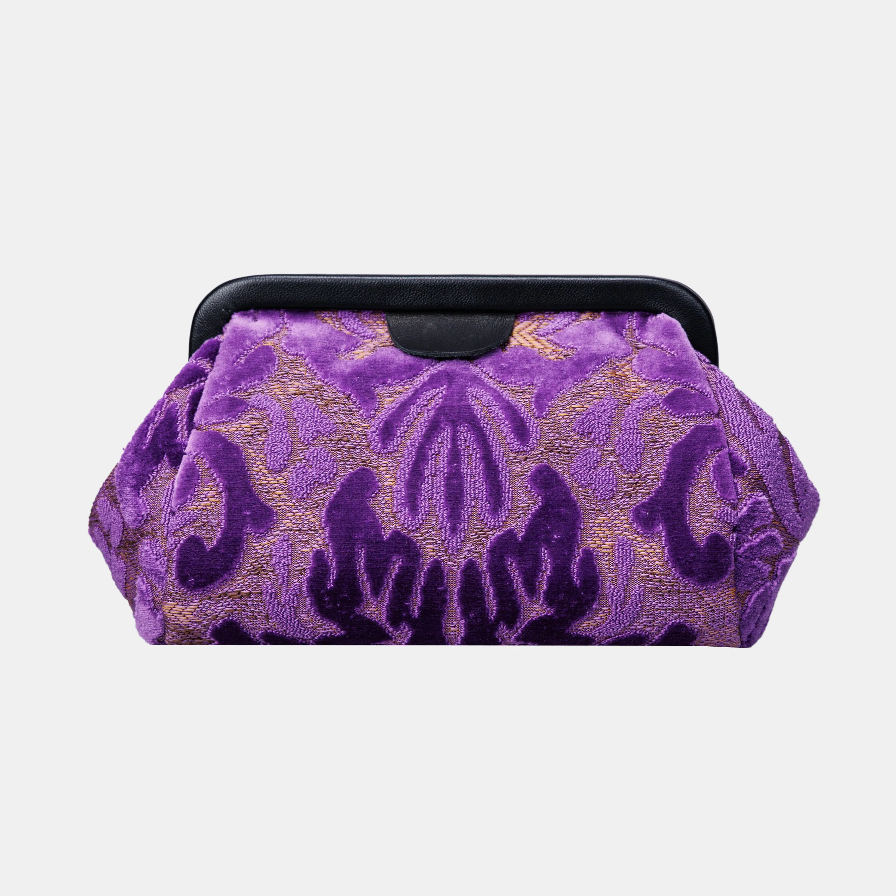 Burnout Velvet Purple Evening Bag Clutch