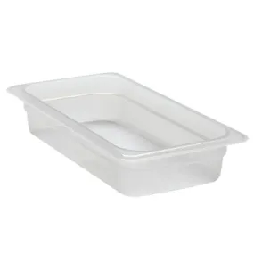 Cambro Translucent Polypropylene Food Insert Pan, Size 1/3