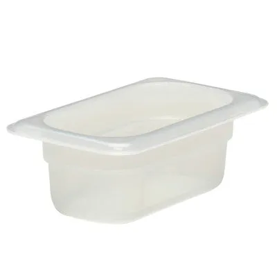 Cambro Translucent Polypropylene Food Insert Pan, Size 1/9