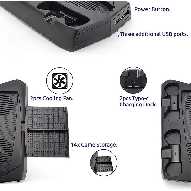 Console Charging Stand With Cooling Fan PS5 KJH P5-010-2