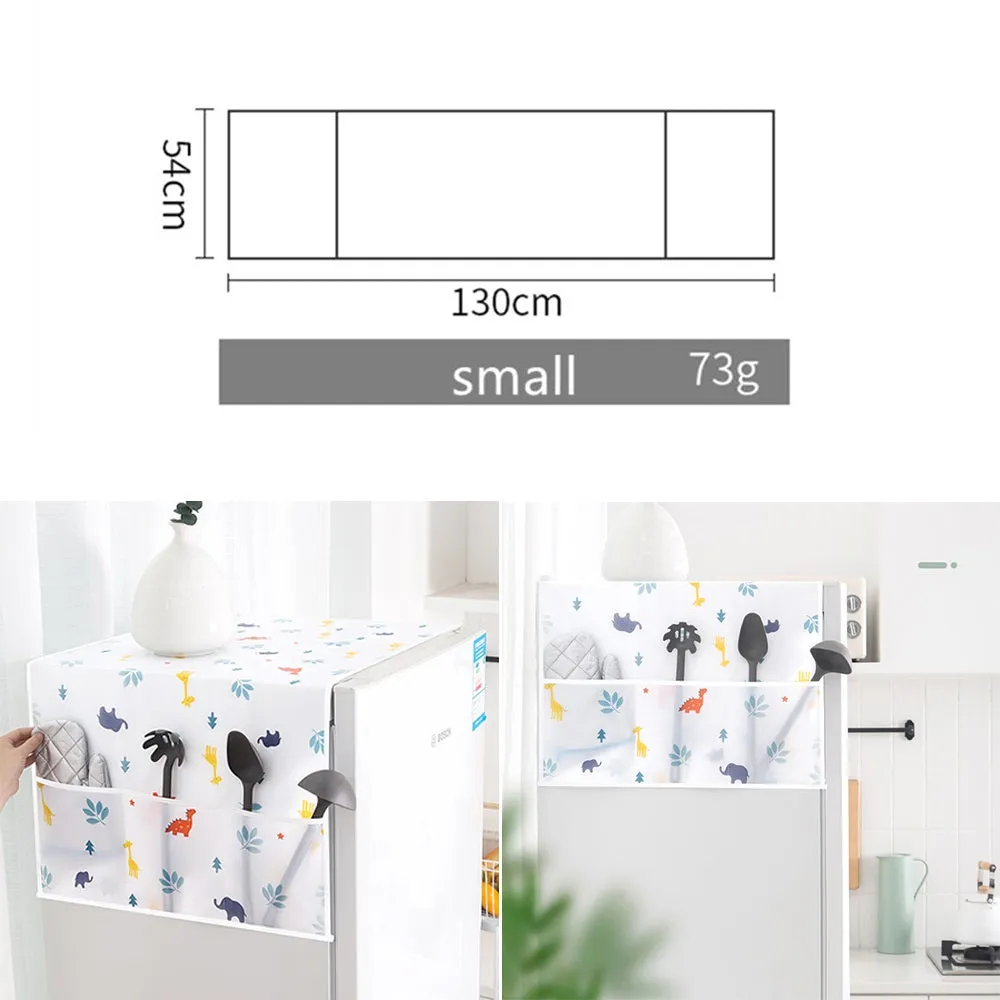 Dust-Proof Fridge Cover Washing Machine Cover|  Leaf pattern