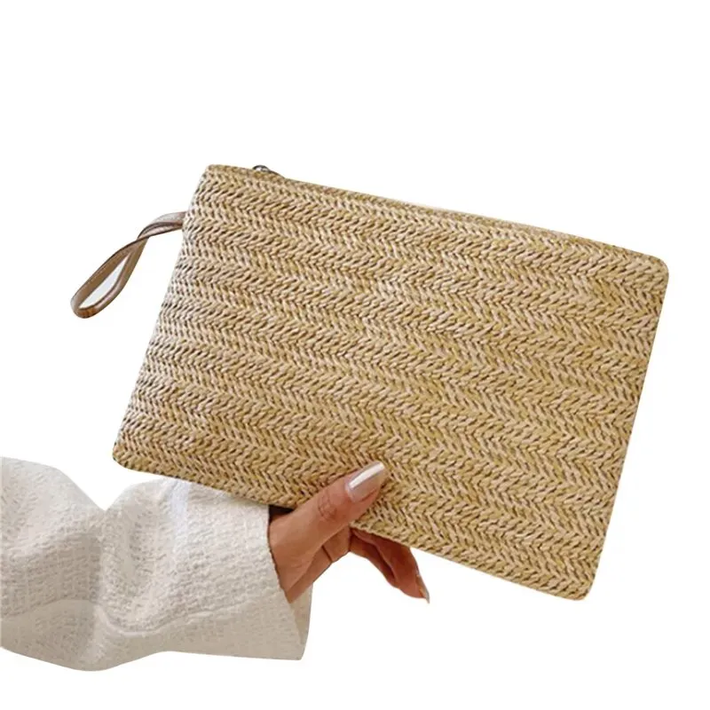 Elegant Ladies Straw Woven Handbag