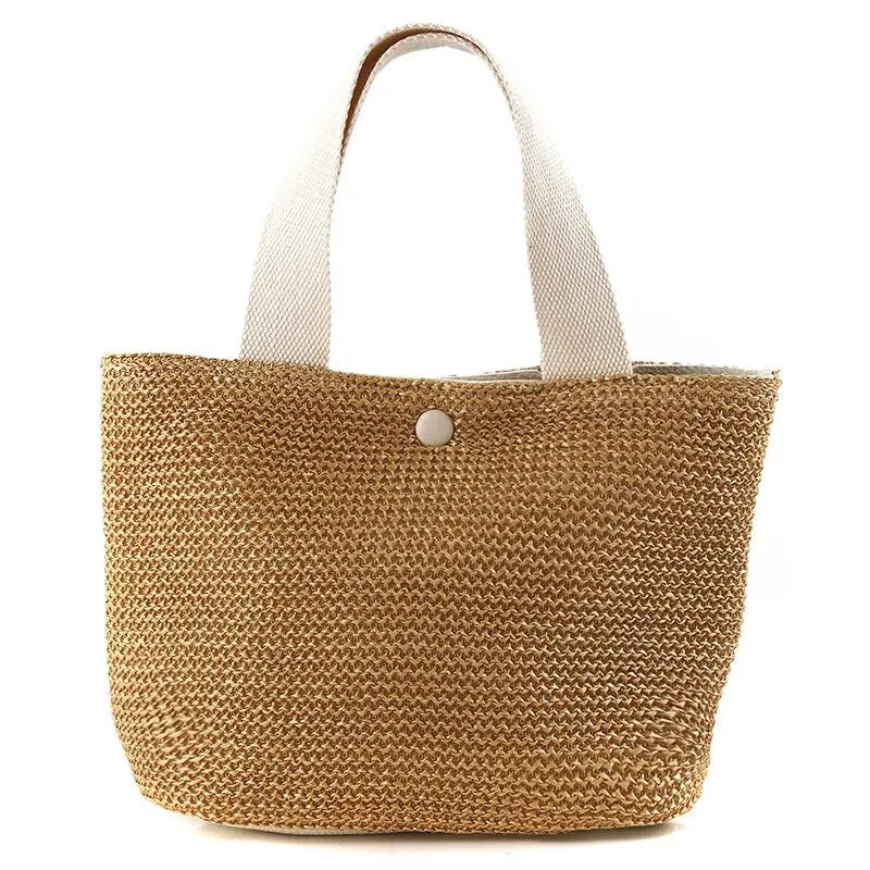 Elegant Ladies Straw Woven Handbag