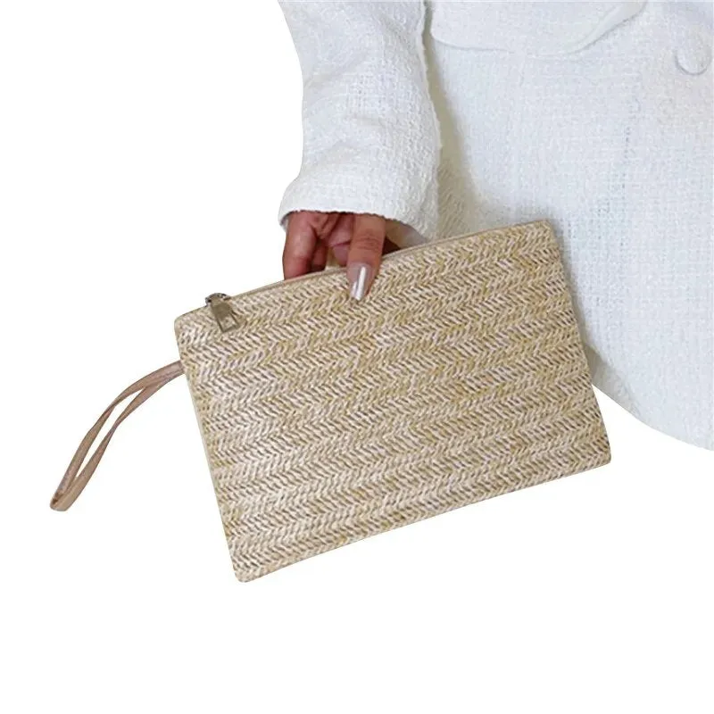 Elegant Ladies Straw Woven Handbag