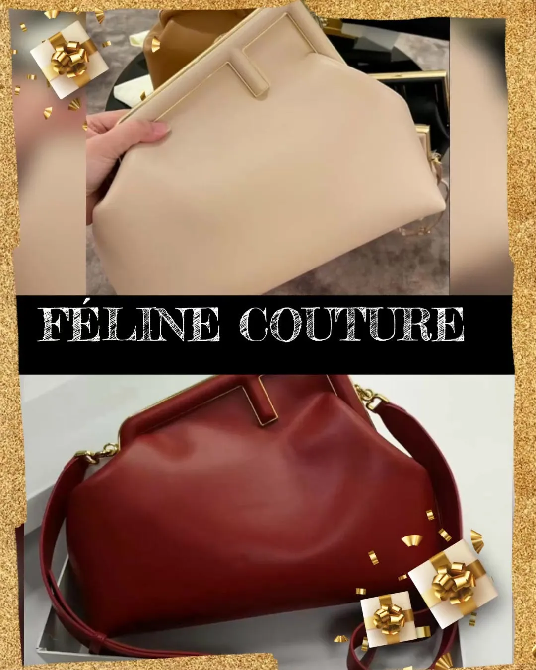 Feline Couture Signature Clutch Handbag