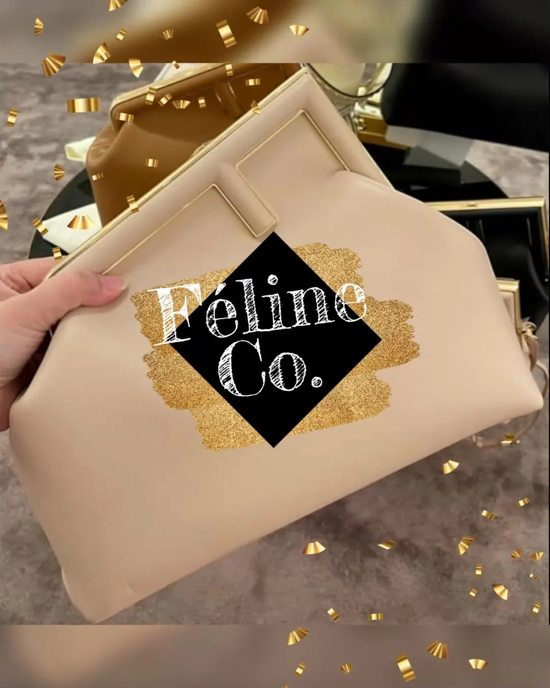 Feline Couture Signature Clutch Handbag