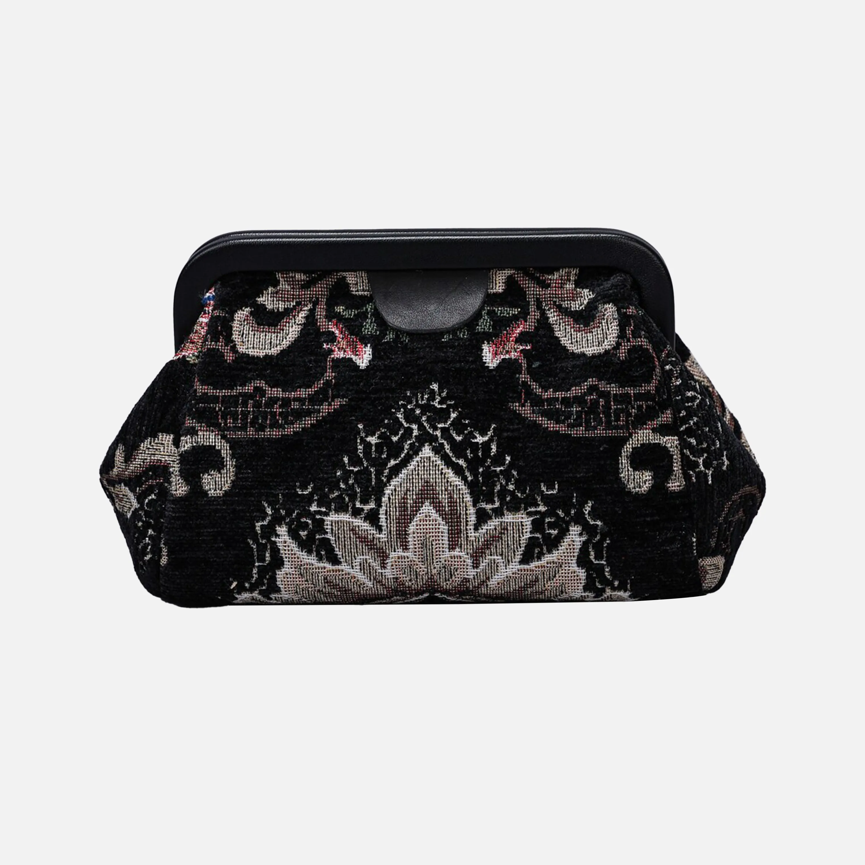 Floral Black Evening Bag Clutch