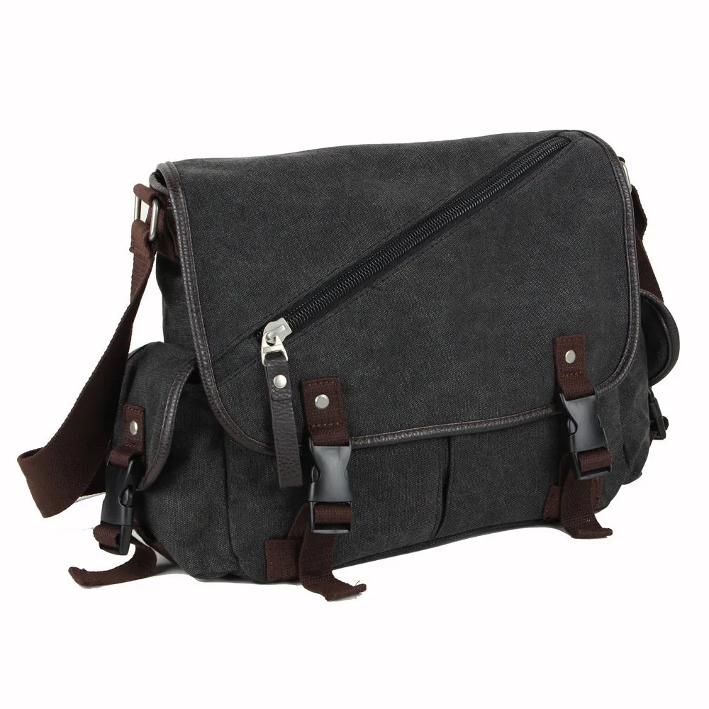 High School Students Cross-Body Casual Shoulder Canvas Schoolbag