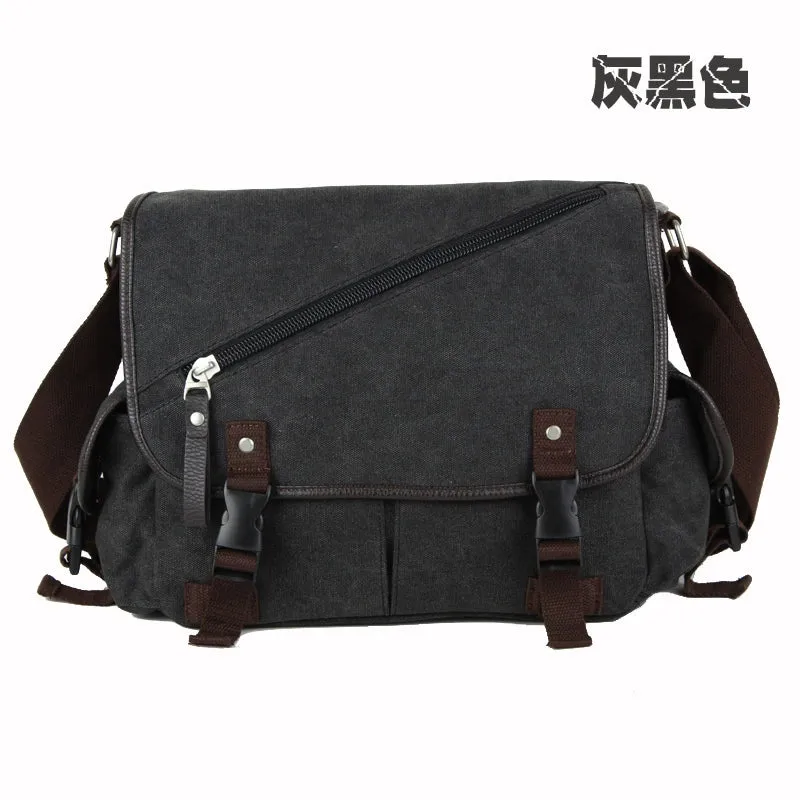 High School Students Cross-Body Casual Shoulder Canvas Schoolbag