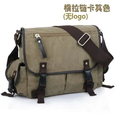 High School Students Cross-Body Casual Shoulder Canvas Schoolbag