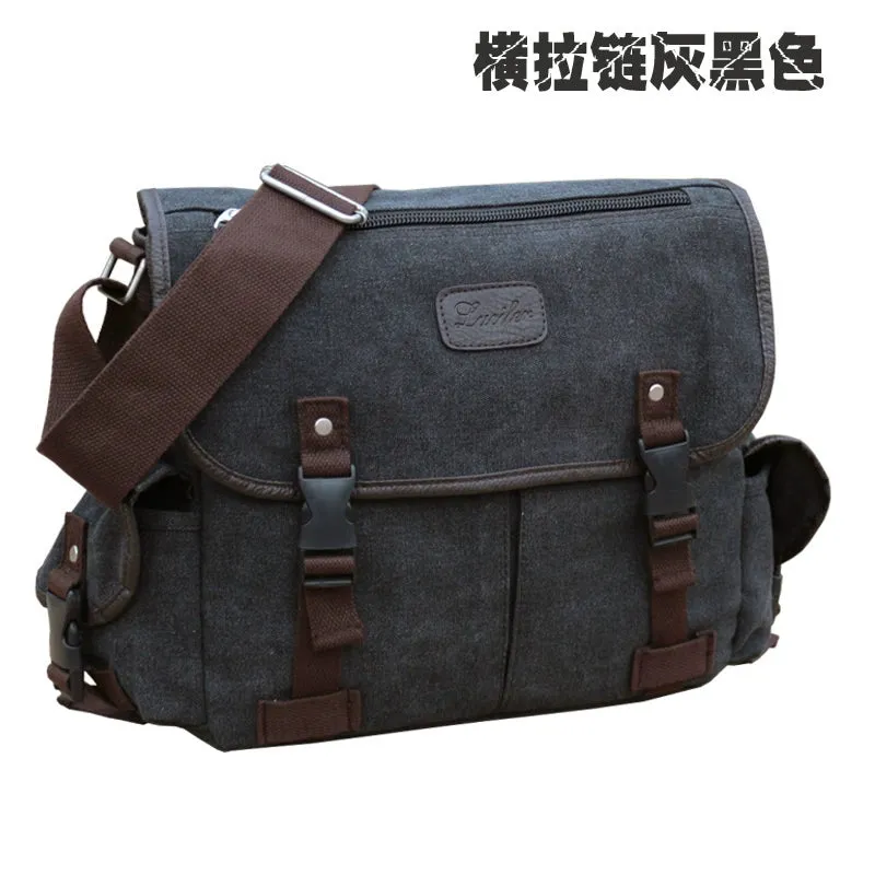 High School Students Cross-Body Casual Shoulder Canvas Schoolbag