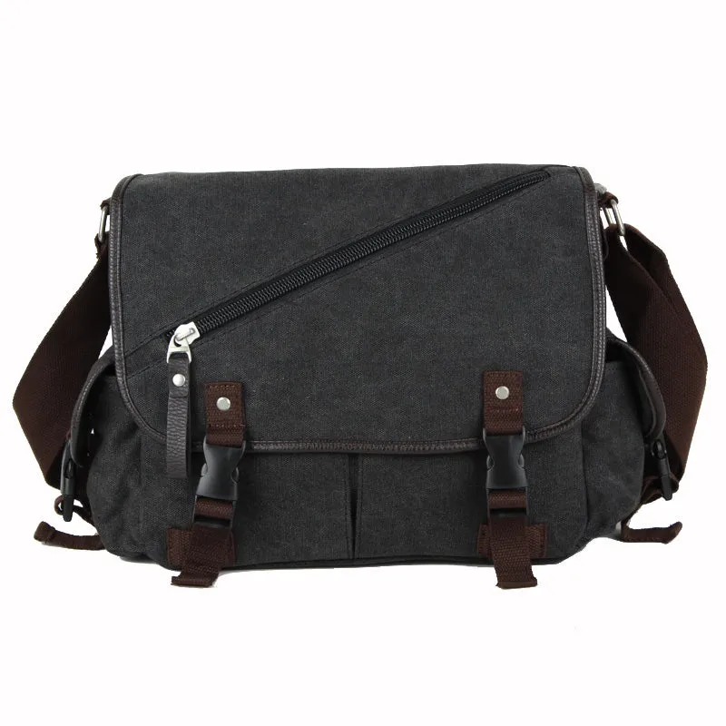 High School Students Cross-Body Casual Shoulder Canvas Schoolbag