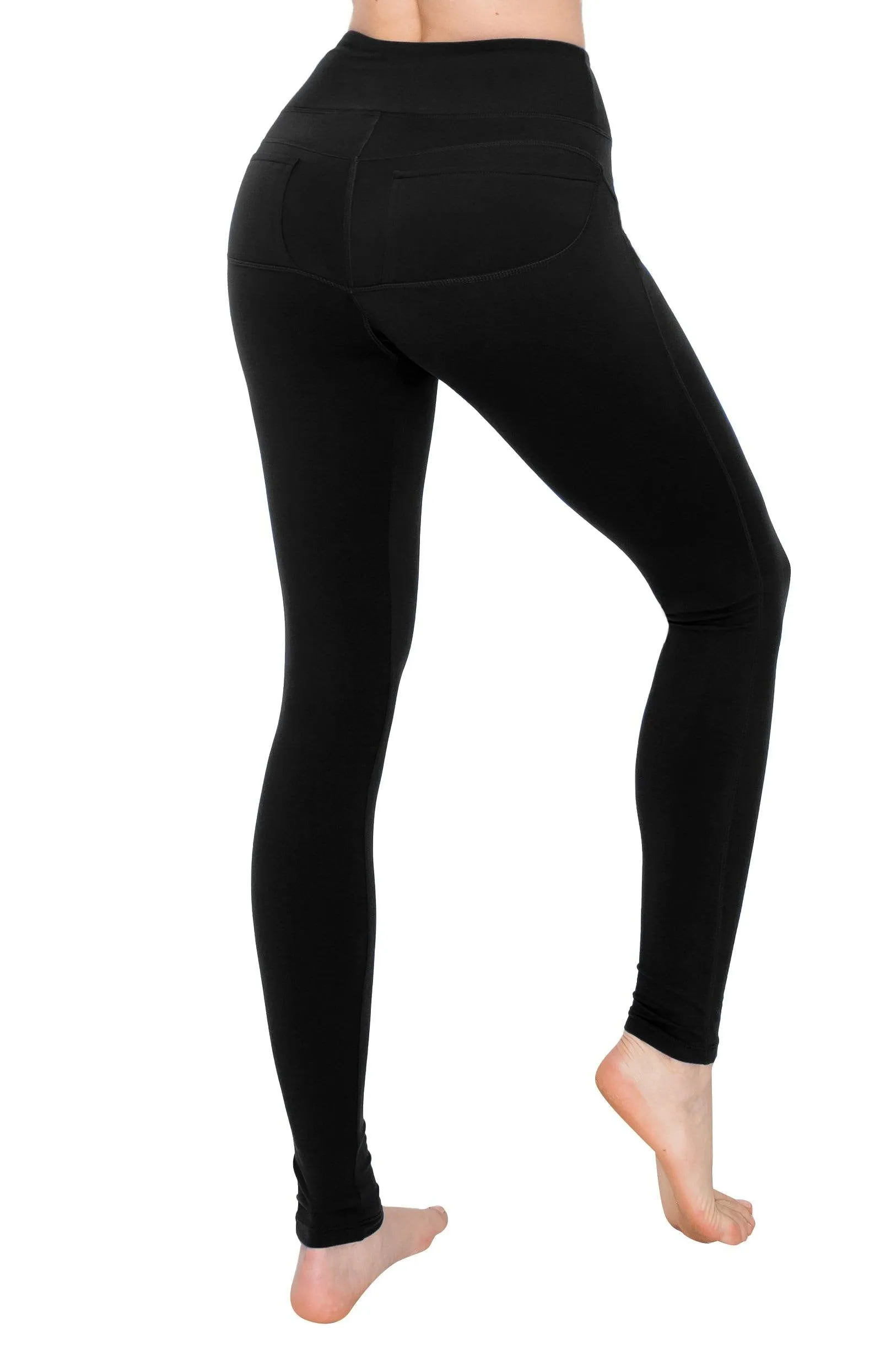 High Waist Leggings - Back Pockets