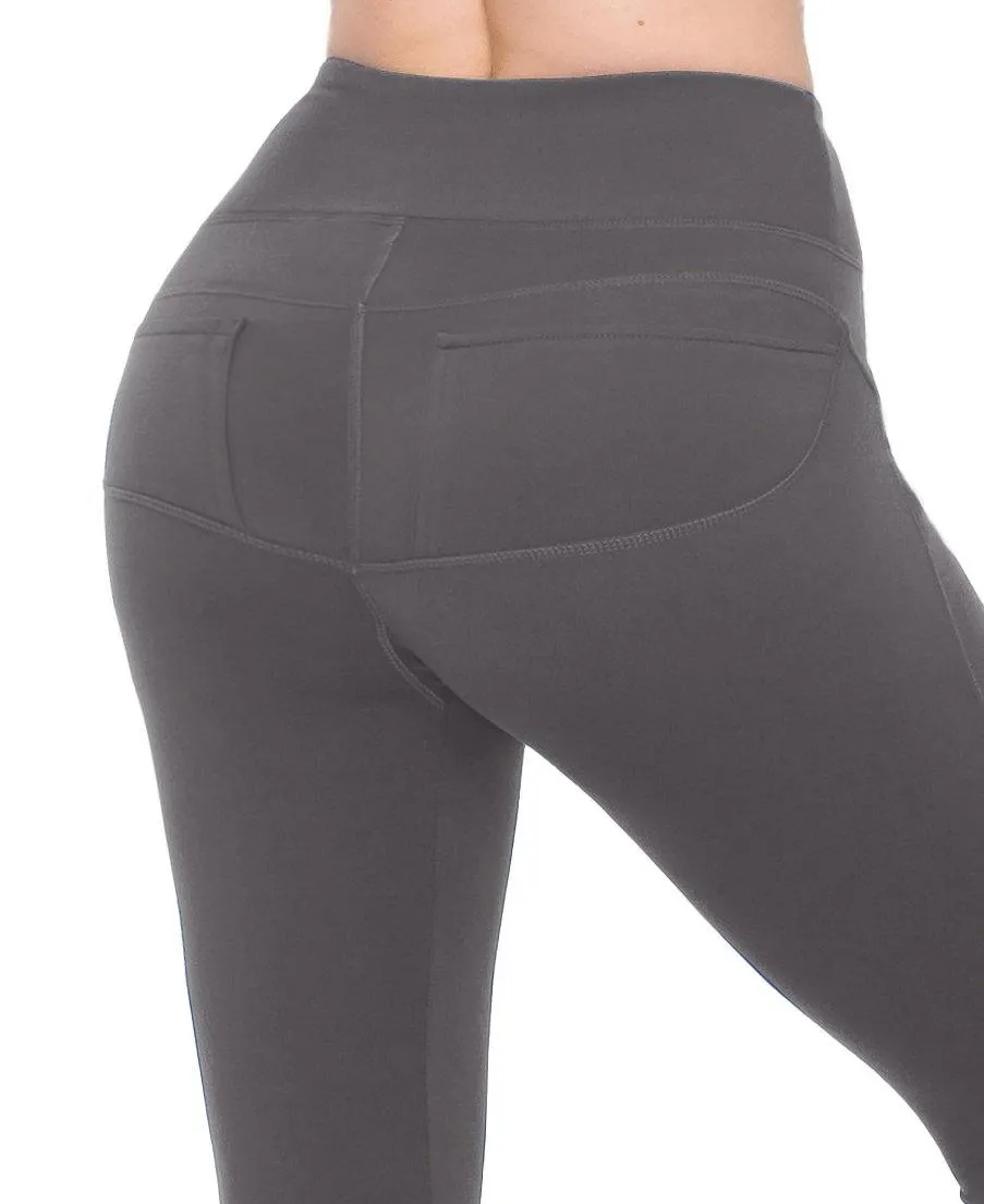 High Waist Leggings - Back Pockets