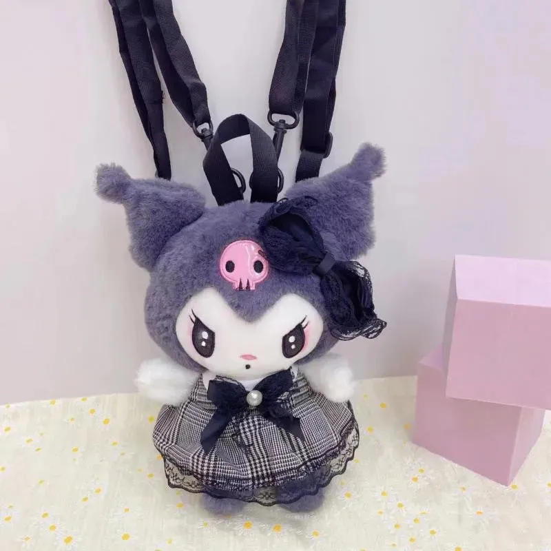 Kawaii Pastel Goth Plush Backpacks