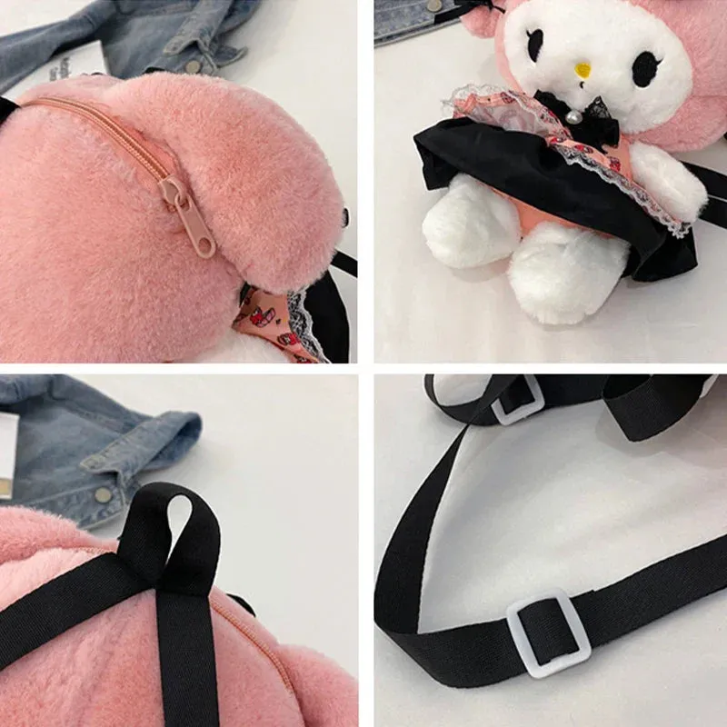 Kawaii Pastel Goth Plush Backpacks