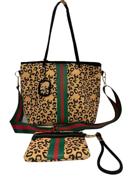 Leopard Neoprene Tote