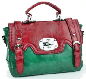 Myra Faux Leather Satchel Bag