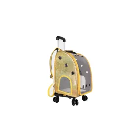 Ohmypet Backpack Trolley Bag for Pets Up to 10kg (L36cm x W28cm x H44cm)