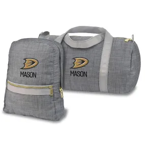 Personalized Anaheim Ducks Secondary Small Backpack & Duffel Set