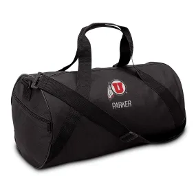 Personalized Utah Utes Circle & Feather Duffel Bag