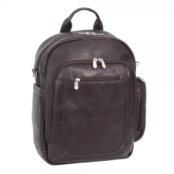 Piel Leather Laptop Backpack/Shoulder Bag