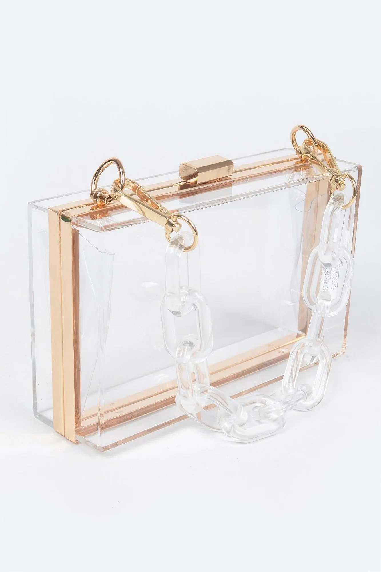 Plastic Link Handle Clear Clutch