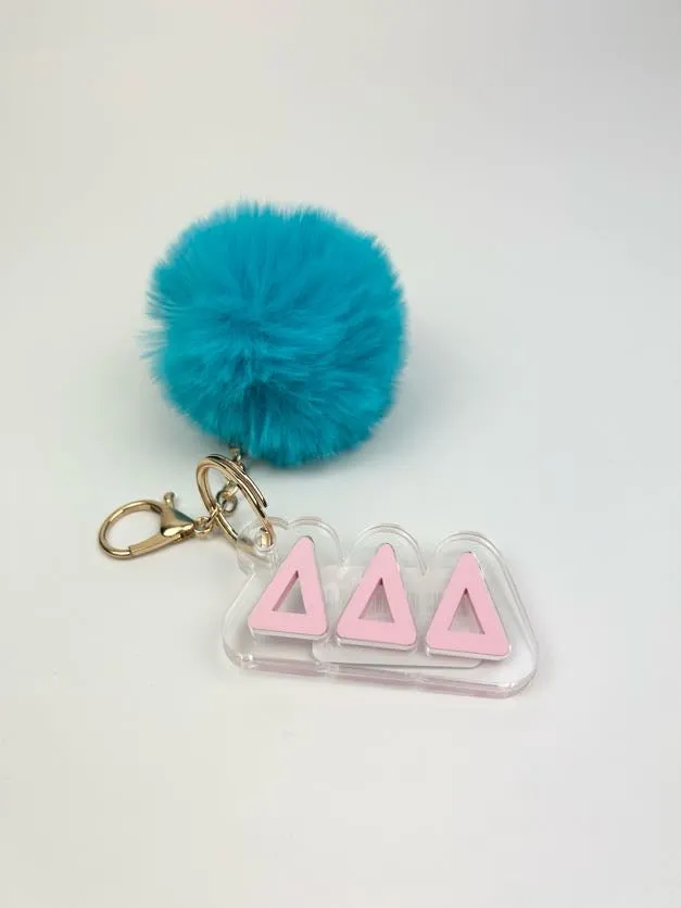 PomPom Acrylic Keychain