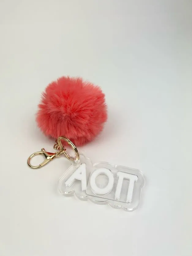 PomPom Acrylic Keychain