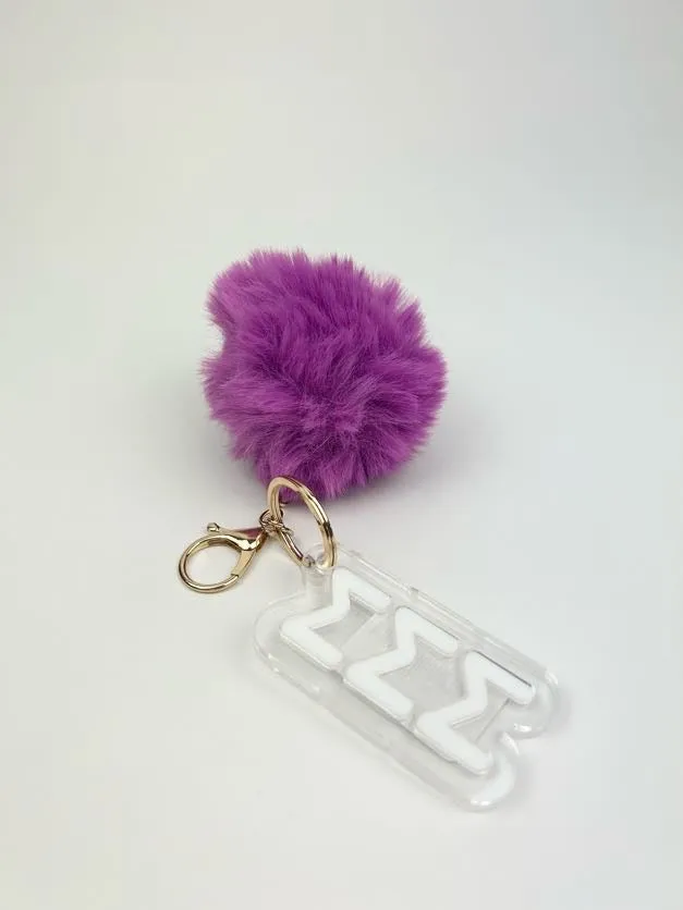 PomPom Acrylic Keychain