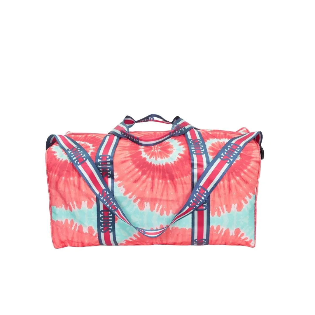 Red Tie Dyeduffle bag